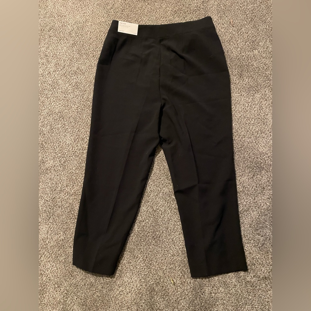 New Anne Taylor black trouser petite slim 14.  Perfect for the office.